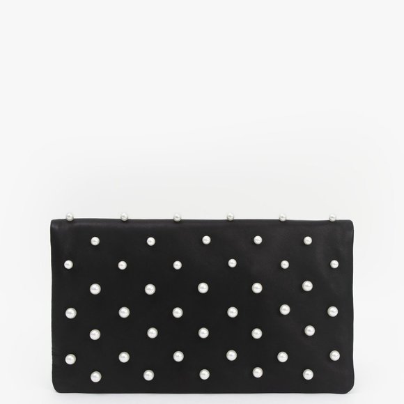 Clare V Pearl Foldover Clutch with tabs - Picture 2 of 9